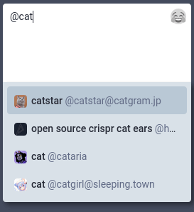 键入@后会自动推荐你可能要提及的本站或跨站用户