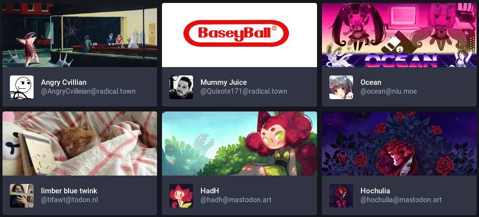 用户资料卡会显示你的用户名、头像和横幅图片