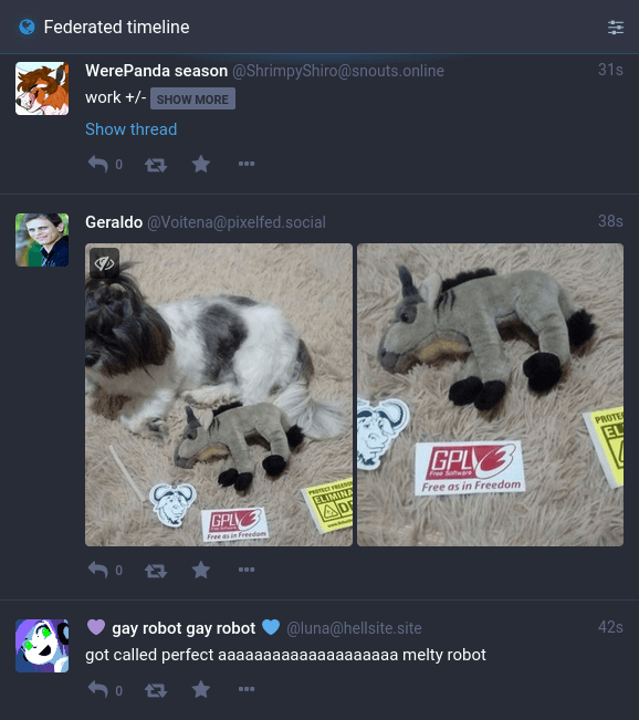 公共时间轴上的嘟文